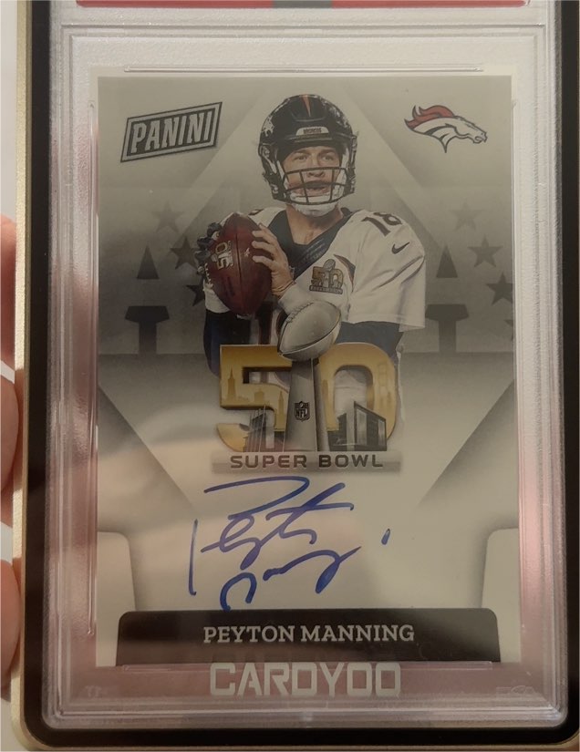 2015 Panini Super Bowl 50 Peyton Manning #1 — front