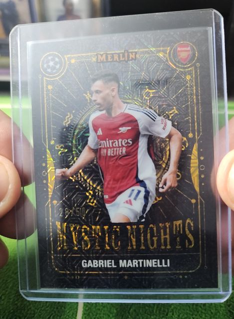 2024-25 Topps Merlin #MN-10 Gabriel Martinelli Mystic Nights — front