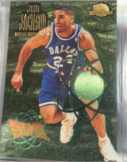 1995-96 SkyBox Premium #A13 Jim Jackson Atomic Dallas Mavericks — front
