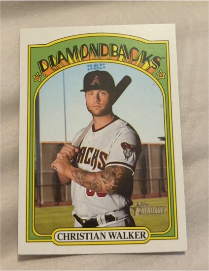2021 Topps Heritage #386 Christian Walker — front