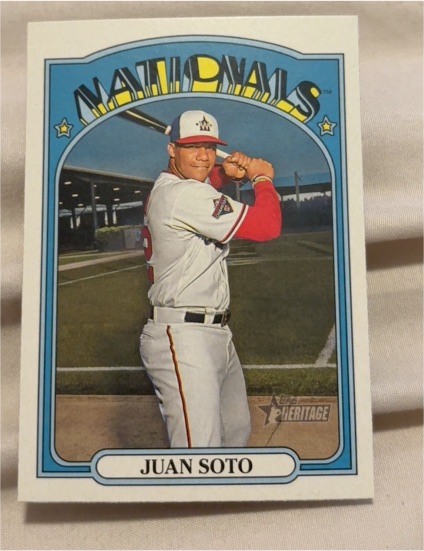2021 Topps Heritage #35 Juan Soto — front