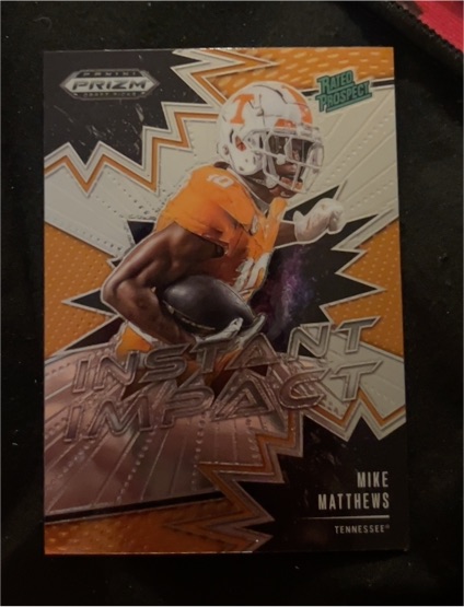 2025 Panini Prizm Draft Picks Instant Impact #II-MMS Mike Matthews — front