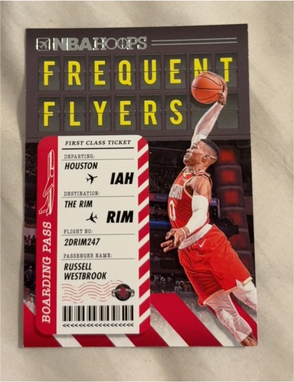 2020-21 Panini NBA Hoops Frequent Flyers #11 Russell Westbrook — front