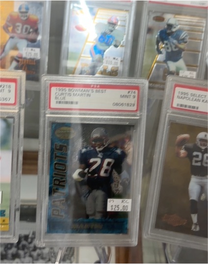 1995 Bowman's Best #74 Curtis Martin — front