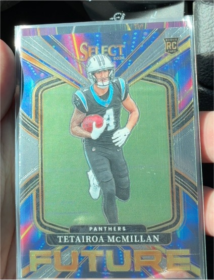 2025 Panini Select #1 Tetairoa McMillan Future Rookie — front