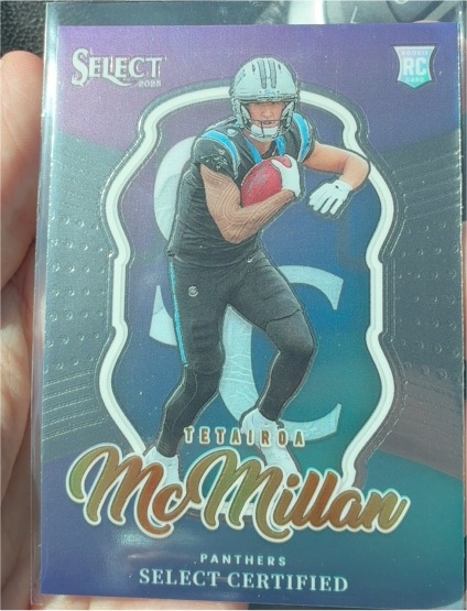 2025 Panini Select #5 Tetairoa McMillan Select Certified Rookie — front