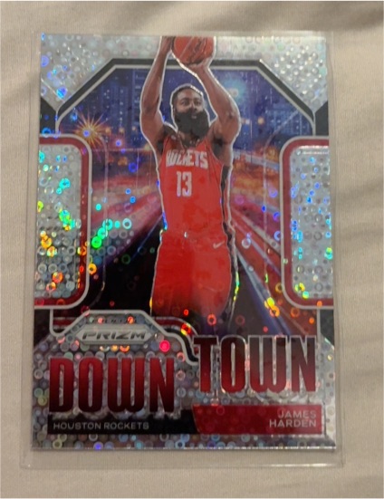 2020-21 Panini Prizm #16 James Harden Downtown — front