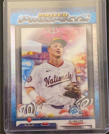 2025 Bowman Draft #PP-1 Eli Willits Prized Prospects Mojo Refractor — front