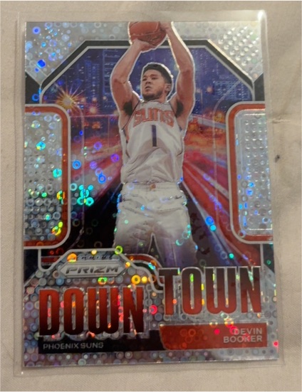 2020-21 Panini Prizm Downtown #7 Devin Booker — front