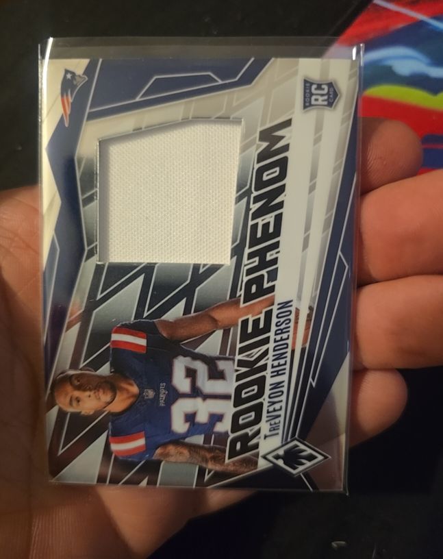 2025 Panini Phoenix #PJY-THN TreVeyon Henderson Rookie Phenom Jersey — front