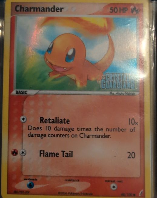 2000 Pokémon Crystal Guardians #48 Charmander — front