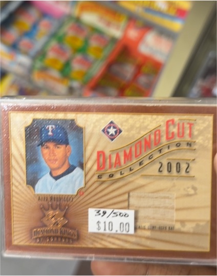 2002 Donruss Diamond Kings Diamond Cut Collection #DC81 Alex Rodriguez Bat — front