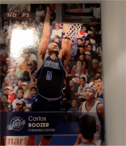 2004-05 NBA Hoops #54 Carlos Boozer — front