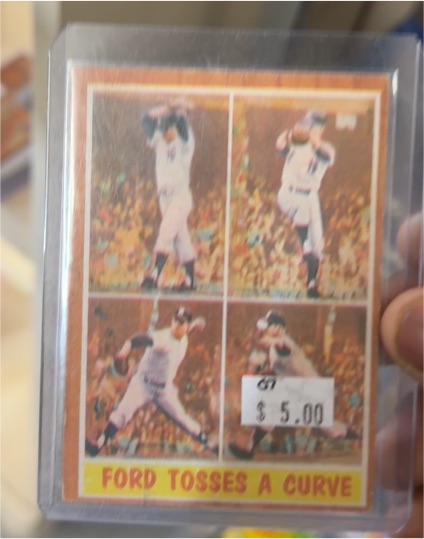 1962 Topps #315 Whitey Ford Tosses A Curve — front