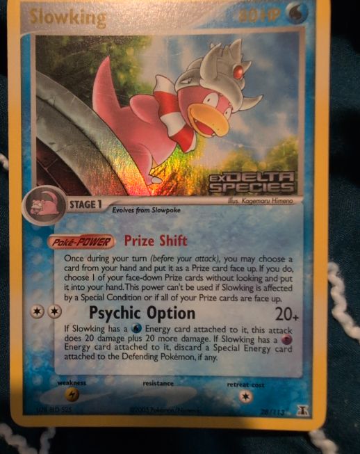 2005 Pokémon EX Delta Species #28 Slowking — front