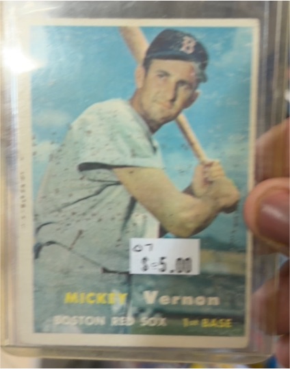 1957 Topps #92 Mickey Vernon — front