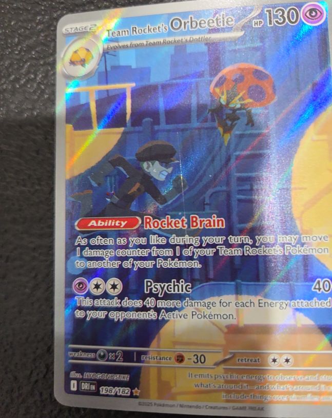 2023 Pokémon Sv10: Destined Rivals #198 Team Rocket's Orbeetle — front