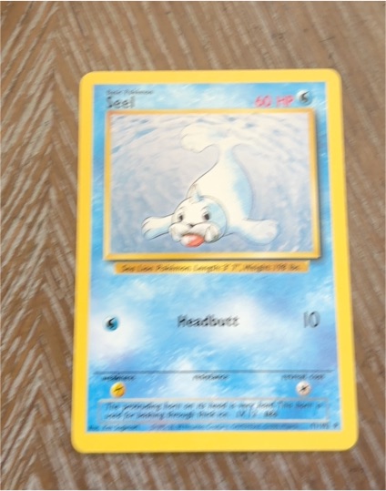 1999 Pokémon Base Set #41 Seel — front