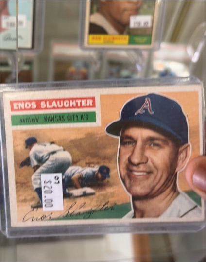 1956 Topps #109 Enos Slaughter — front