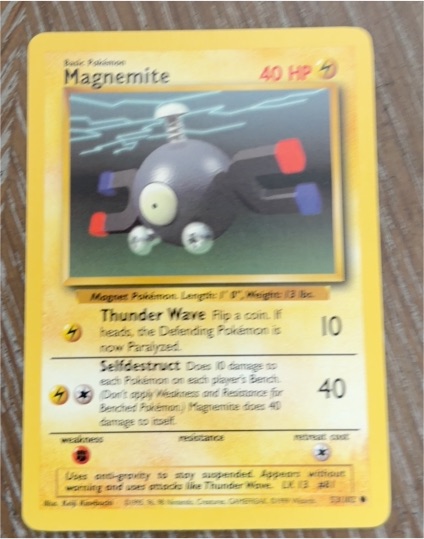 1999 Pokémon #53 Magnemite — front