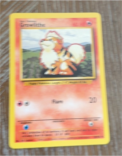 1995 Pokémon #28 Growlithe — front
