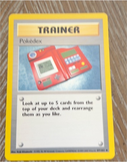 1999 Pokémon Base Set #87 Pokedex Trainer — front