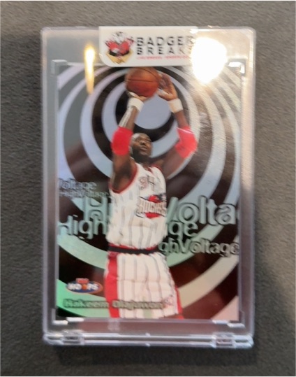 1997-98 Skybox Hoops High Voltage #19 Hakeem Olajuwon — front