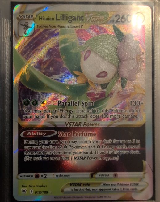 2022 Pokémon Astral Radiance #018 Hisuian Lilligant VSTAR — front
