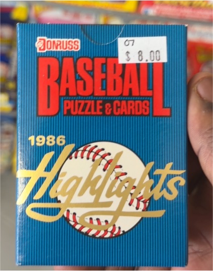 1986 Donruss Highlights Baseball Puzzle & Cards Set — front