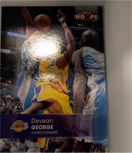 2004-05 NBA Hoops #100 Devean George — front
