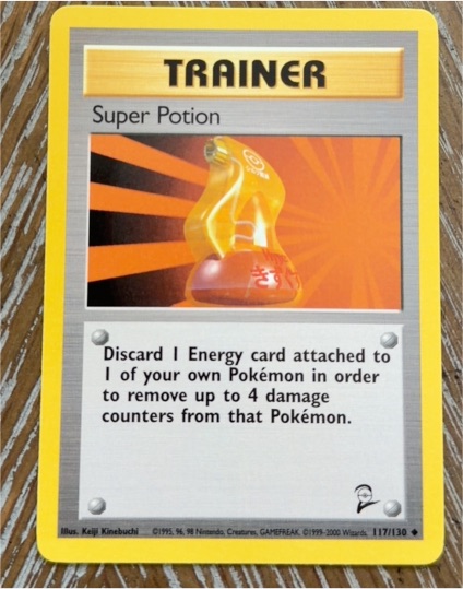 1999 Pokémon Base Set 2 #117 Super Potion — front