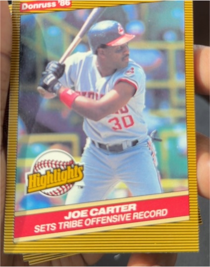 1986 Donruss Highlights #42 Joe Carter — front
