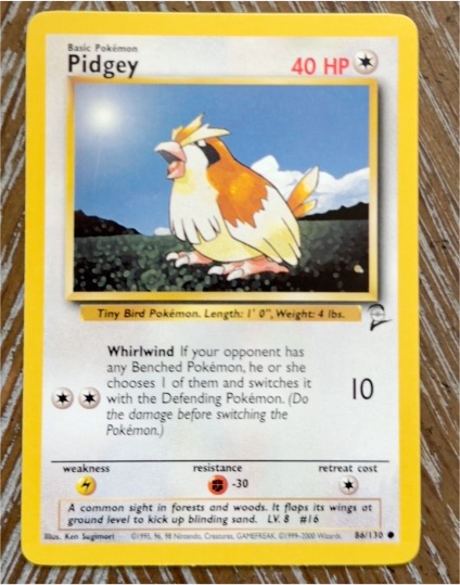 1999 Pokémon #57 Pidgey — front