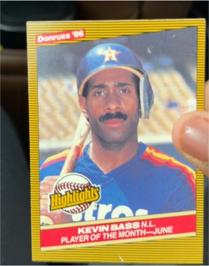 1986 Donruss Highlights #21 Kevin Bass — front