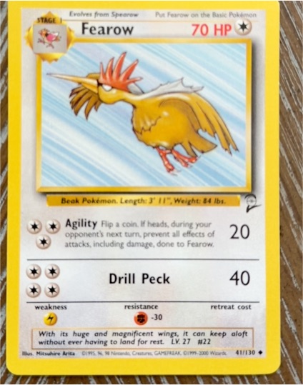 1999 Jungle #36 Fearow — front