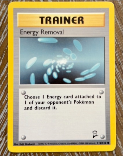 1999 Pokémon #119 Energy Removal — front