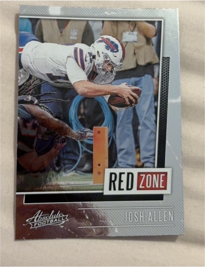 2020 Panini Absolute Football Red Zone #RZ-JA Josh Allen — front