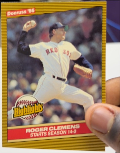 1986 Donruss Highlights #17 Roger Clemens — front