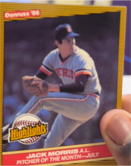 1986 Donruss Highlights #27 Jack Morris — front