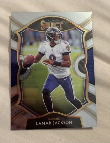 2020 Panini Select #3 Lamar Jackson — front