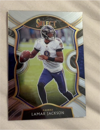2020 Panini Select Concourse #3 Lamar Jackson — front