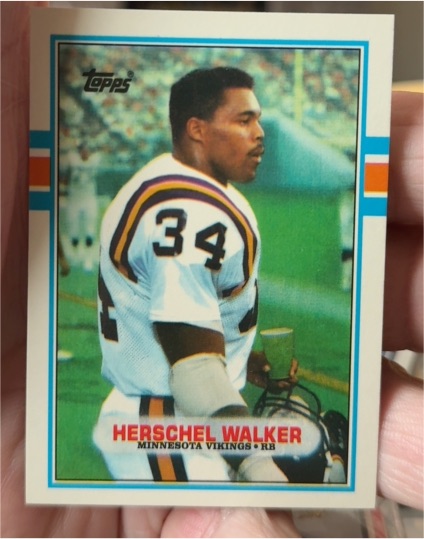 1989 Topps Traded #120T Herschel Walker — front