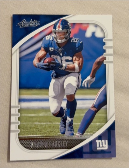2020 Panini Absolute Football #10 Saquon Barkley — front