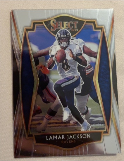 2020 Panini Select Premier Level #102 Lamar Jackson — front