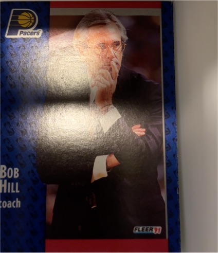 1991-92 Fleer #82 Bob Hill Indiana Pacers — front