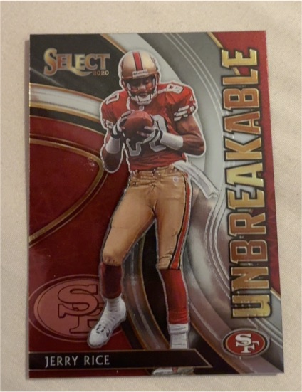 2020 Panini Select #U8 Jerry Rice Unbreakable — front