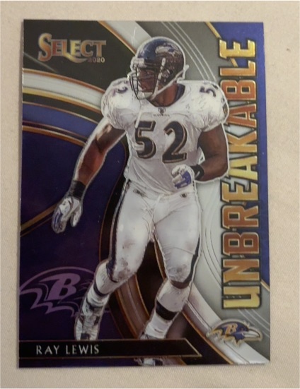 2020 Panini Select #U14 Ray Lewis Unbreakable Baltimore Ravens — front