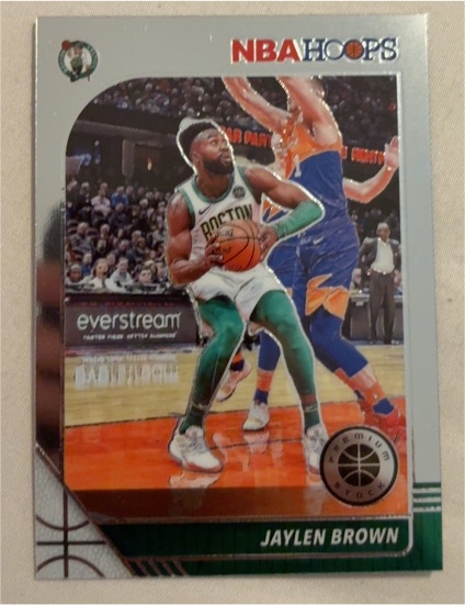 2019-20 Panini NBA Hoops Premium Stock #7 Jaylen Brown — front