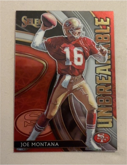 2020 Panini Select #U7 Joe Montana Unbreakable — front