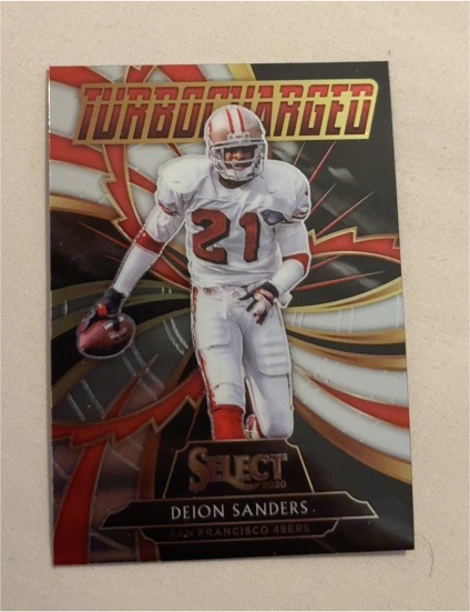 2020 Panini Select Turbocharged #T2 Deion Sanders — front
